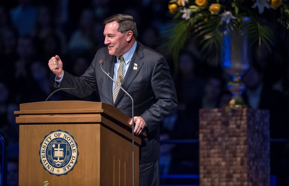 Catholic lawyer Joseph Donnelly, pictured in a March 4, 2015, photo at the University of Notre Dame in Indiana, is President Joe Biden's nominee to serve as U.S. ambassador to the Vatican. (CNS/Barbara Johnston, University of Notre Dame)