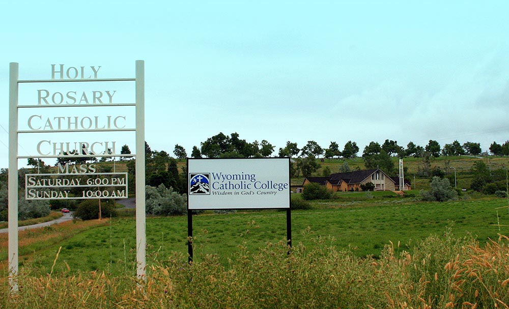 A view of Wyoming Catholic College's campus in Lander (CNS/Courtesy of Wyoming Catholic College)