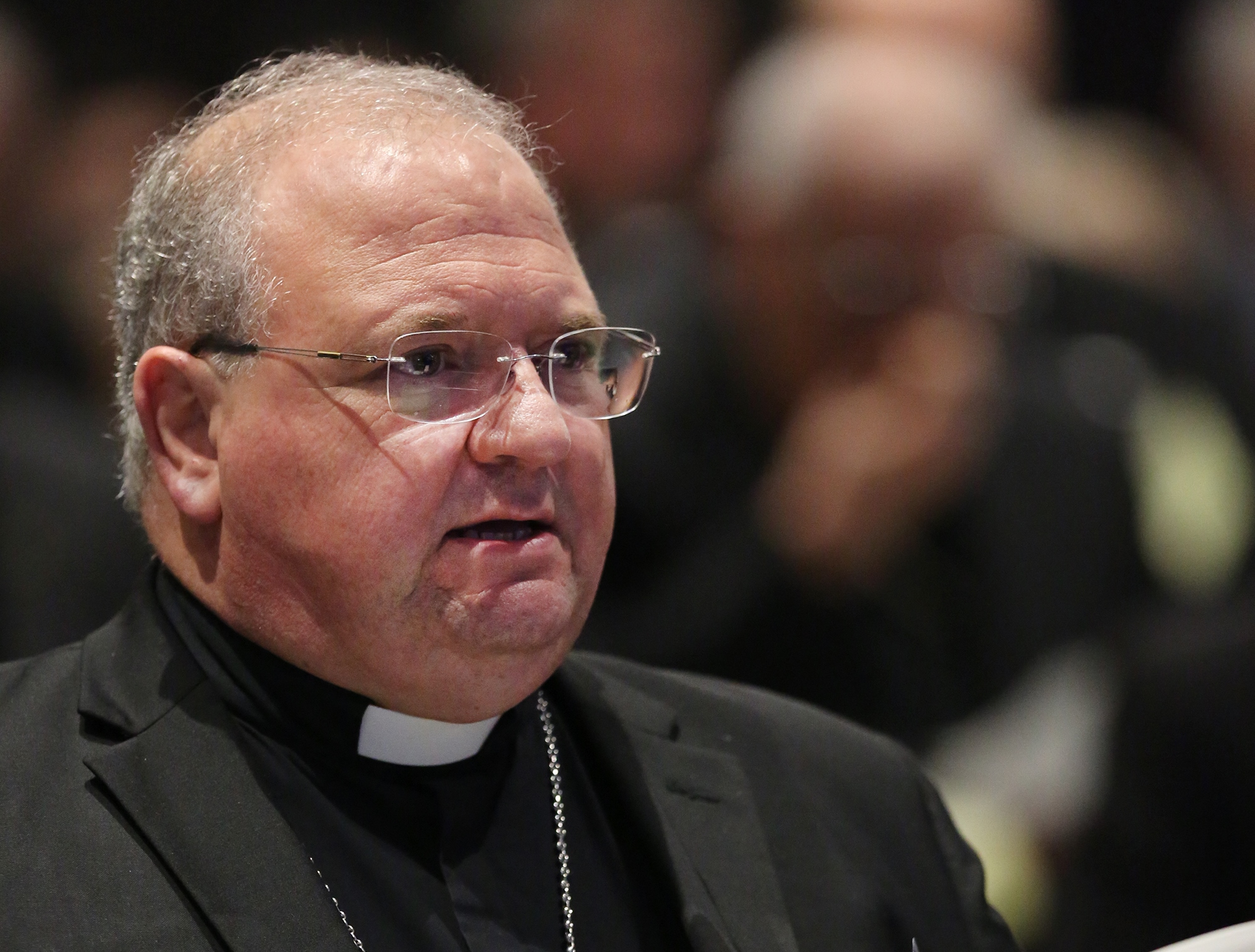 Miami Auxiliary Bishop Peter Baldacchino attends the U.S. Conference of Catholic Bishops' annual spring assembly in Fort Lauderdale, Florida, June 13, 2018. (CNS/Bob Roller)