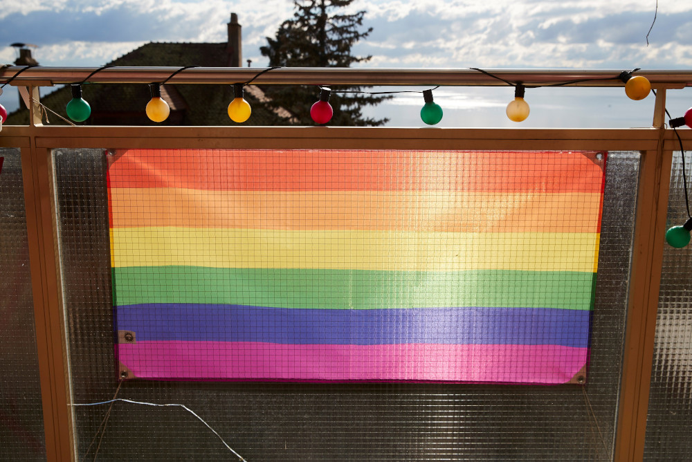 An LGBTQ flag is seen in this illustration photo. (CNS/Reuters/Denis Balibouse)