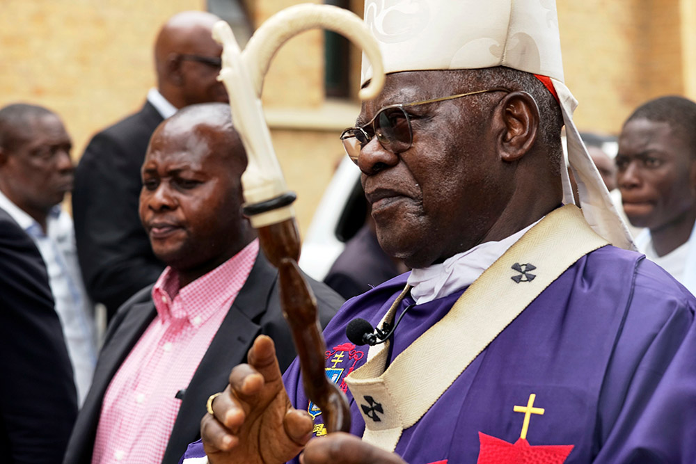 Congolese Cardinal Laurent Monsengwo Pasinya, retired archbishop of Kinshasa, in February 2018 (CNS/Reuters/Robert Carrubba)