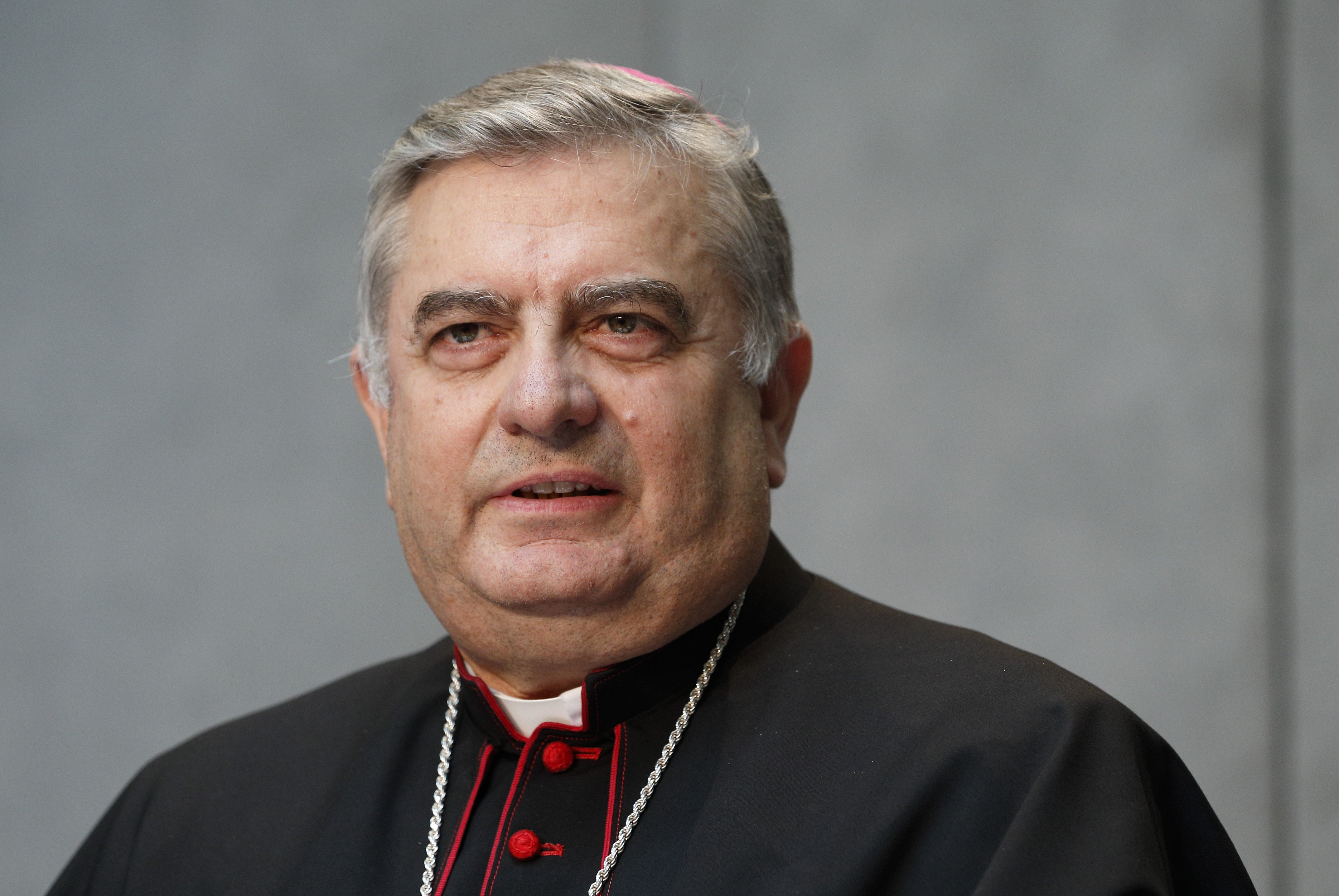 Archbishop José Rodríguez Carballo, secretary of the Vatican Congregation for Institutes of Consecrated Life and Societies of Apostolic Life, attends a news conference at the Vatican July 22, 2016. (CNS photo/Paul Haring)