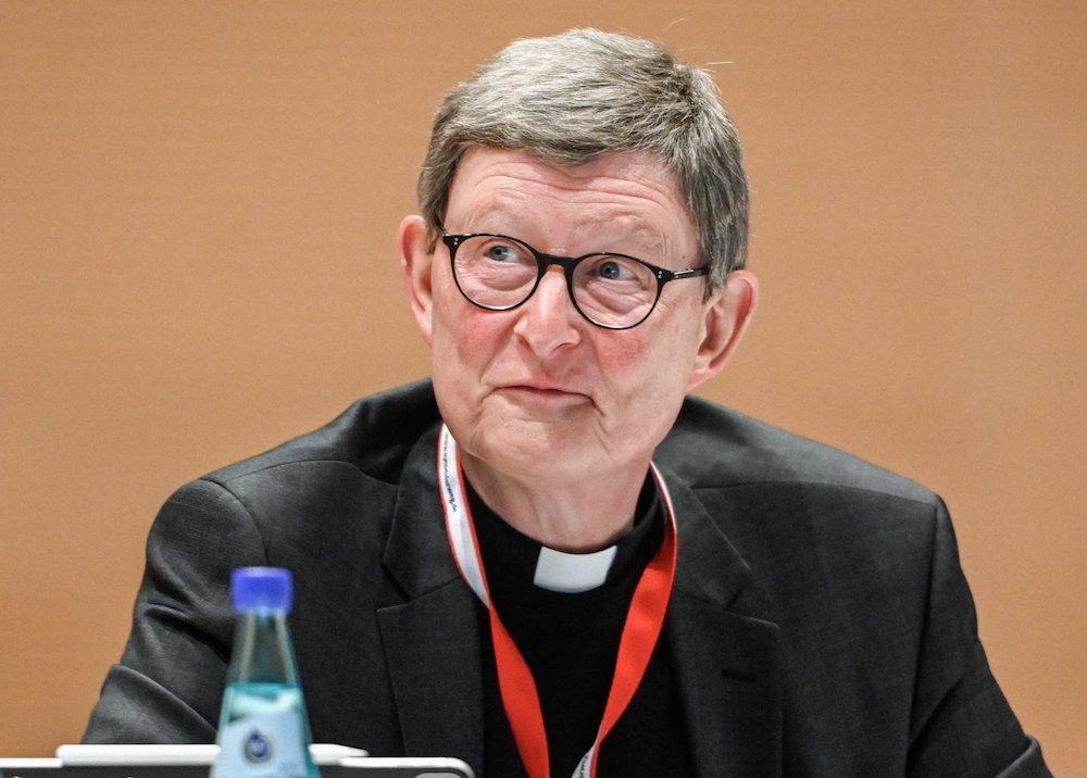 Cardinal Rainer Maria Woelki of Cologne, Germany, is pictured during the second synodal assembly in Frankfurt Oct. 2. The Cologne Archdiocese has ordered an examination of contracts awarded by Woelki and his vicar general for abuse reports. (CNS photo/Jul