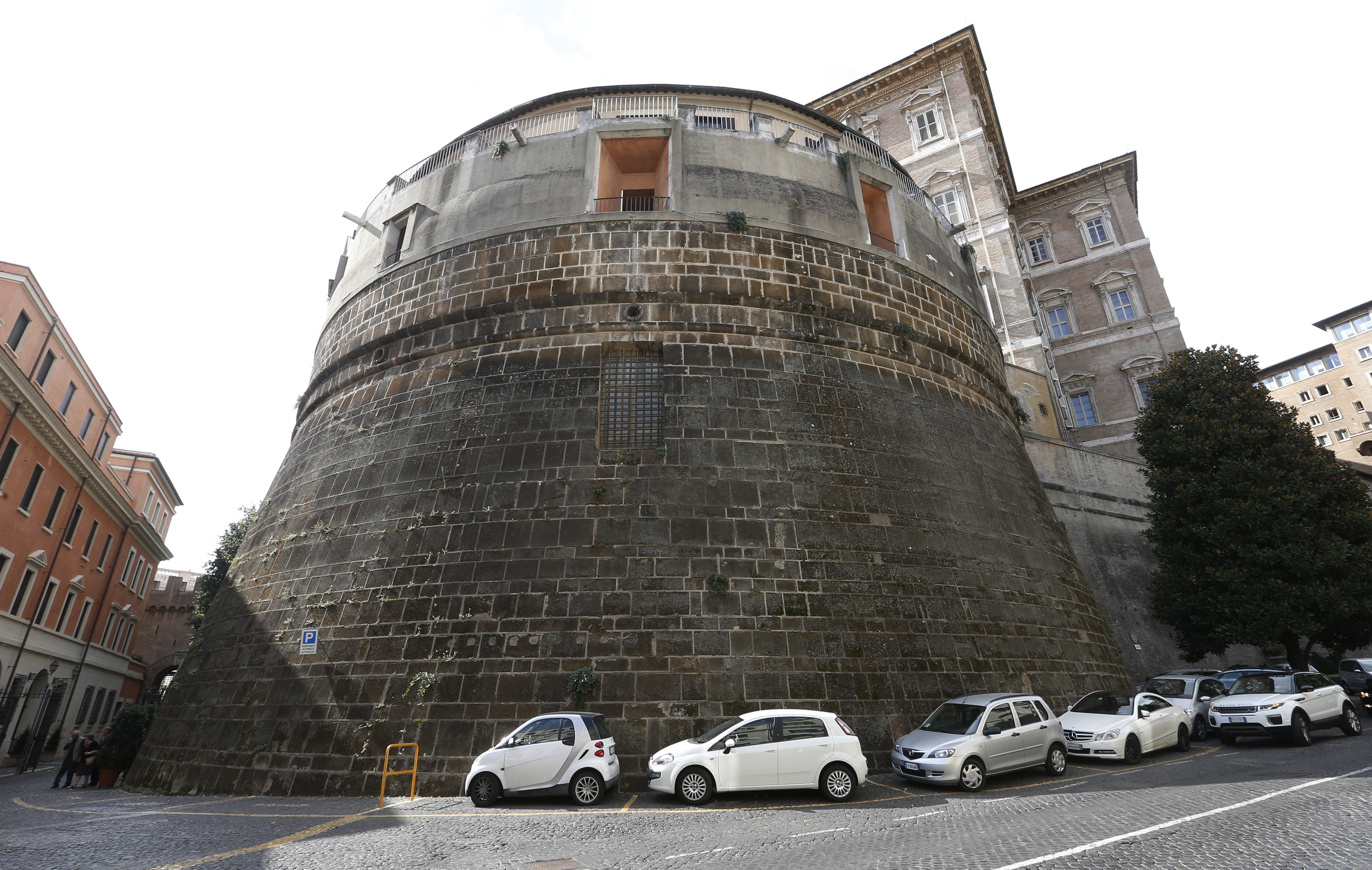 The tower of the Institute for Works of Religion, often referred to as the Vatican bank, is pictured in this Oct. 2, 2019. (CNS photo/Paul Haring)