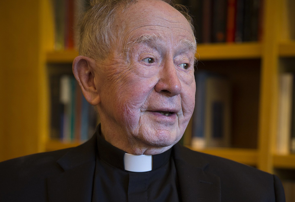 Jesuit Fr. John W. O'Malley, a church historian and former professor at Georgetown University, died Sept. 11 at the age of 95 at the Colombiere Jesuit Community in Baltimore. (CNS/Tyler Orsburn)