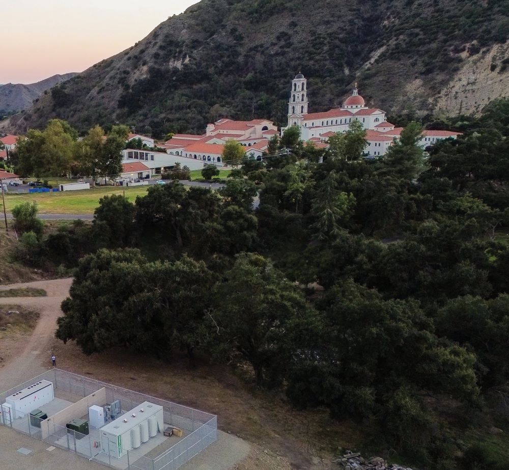 Thomas Aquinas College in Santa Paula, Calif., announced May 7 it achieved energy independence in its efforts to be good stewards of resources. The energy project and the campus are pictured in an undated photo. 