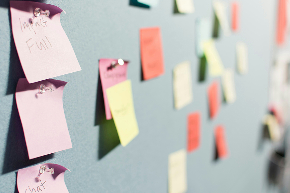 A board full of post-it notes (Unsplash/Patrick Perkins)