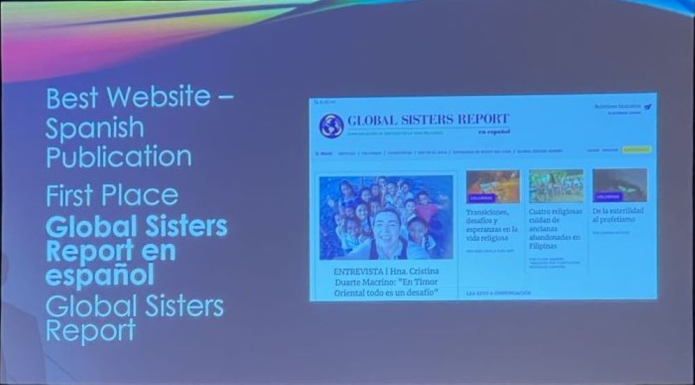 Global Sisters Report's Spanish language edition won first place in the  Spanish-language website category at the 2024 Catholic Media Awards, announced June 21 at the Catholic Media Association's conference in Atlanta. (Laure Krupp)