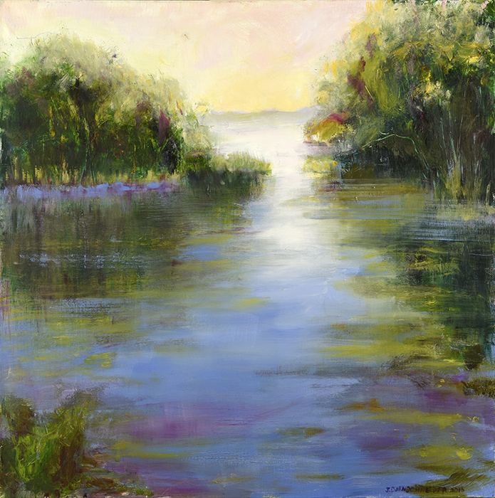 "Sunlight on the Water" by Janet Hennessey Dilenschneider (Courtesy of Sheen Center for Thought and Culture)
