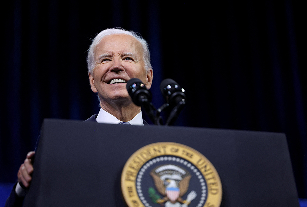 U.S. President Joe Biden speaks at the 115th NAACP National Convention in Las Vegas, Nevada, July 16. (OSV News/Reuters/Tom Brenner)