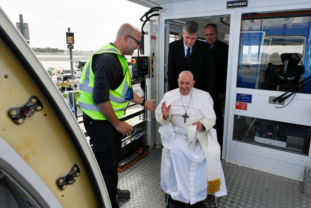 Pope Francis in wheelchair