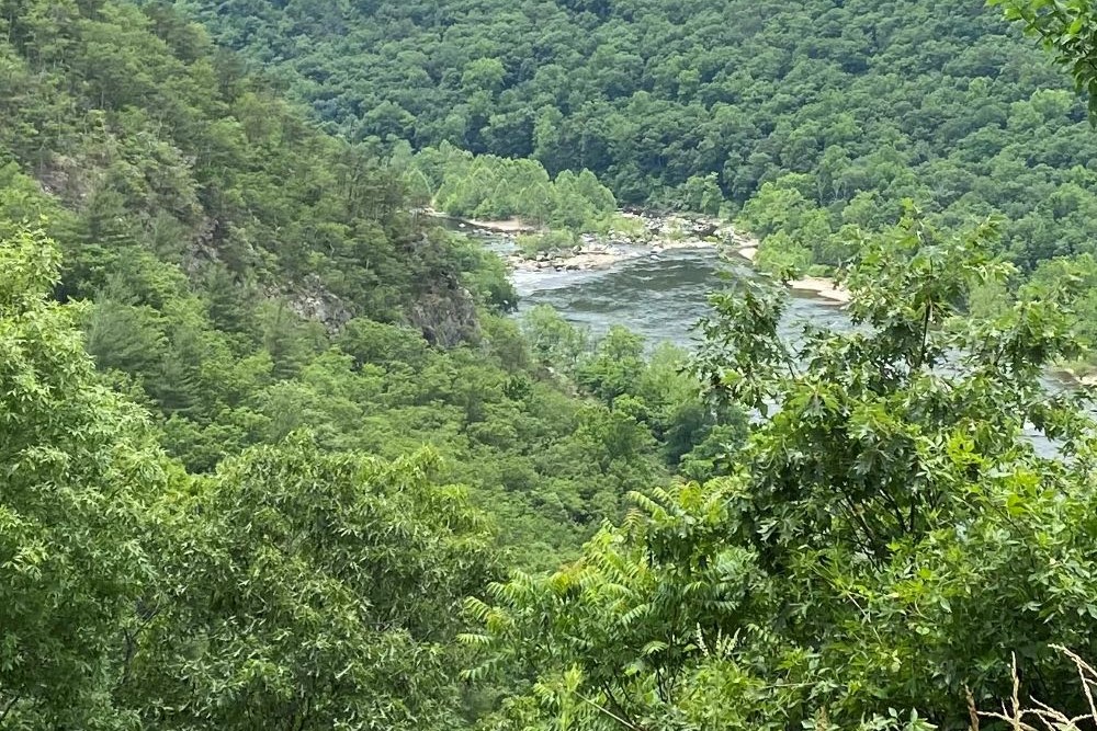 U.S. Sen Tim Kaine spent weekends and Senate recesses hiking, cycling and canoeing in Virginia, enjoying the state's natural resources, like Balcony Falls on the James River. "Now, even when I'm in the middle of elections and campaigns, I'm looking through a more spiritual, contemplative lens," he said. (Tim Kaine)