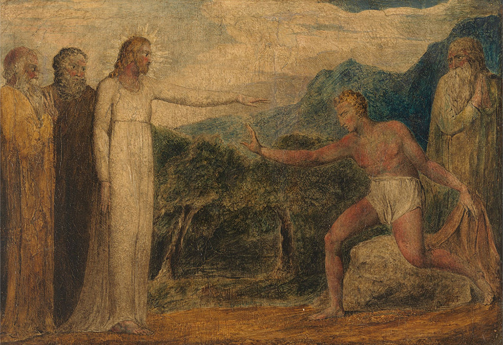 "Christ Giving Sight to Bartimaeus," by William Blake, a painting created between 1799 and 1800 (Wikimedia Commons/Yale Center for British Art)