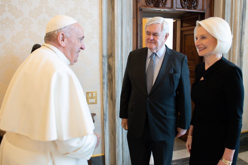 Newt Gingrich, Callista Gingrich and Pope Francis