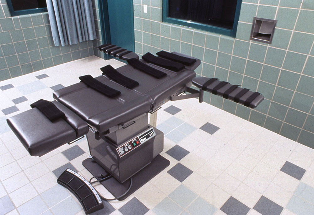 A file photo shows the lethal-injection chamber at the federal correction facility in Terre Haute, Indiana. (OSV News/Federal Bureau of Prisons)