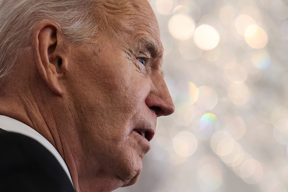 U.S. President Joe Biden delivers a speech at the State Department in Washington, D.C., Jan. 13. (Reuters/Evelyn Hockstein)