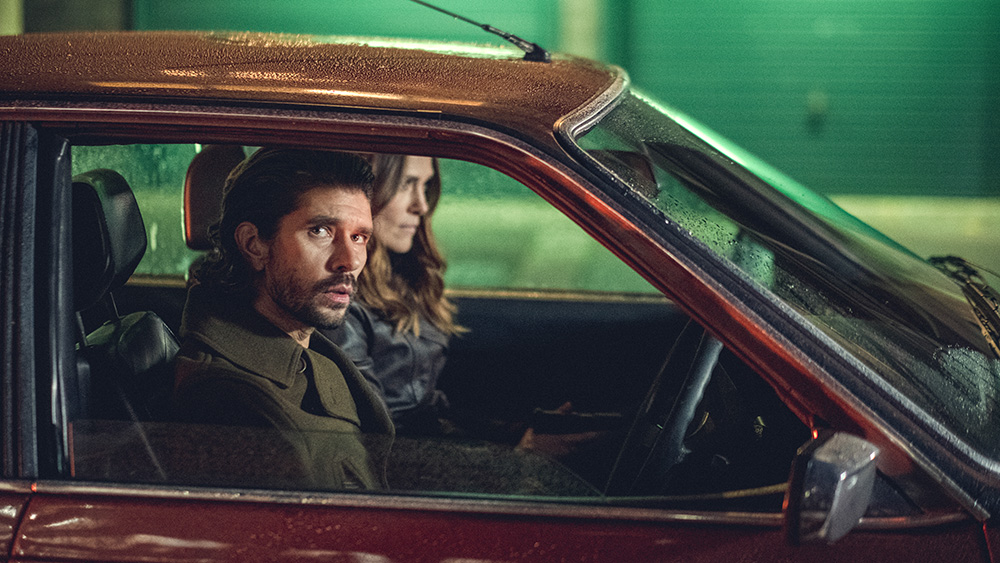 Ben Whishaw as Sam Young and Keira Knightley as Helen Webb in the Netflix series "Black Doves" (Netflix/Ludovic Robert)