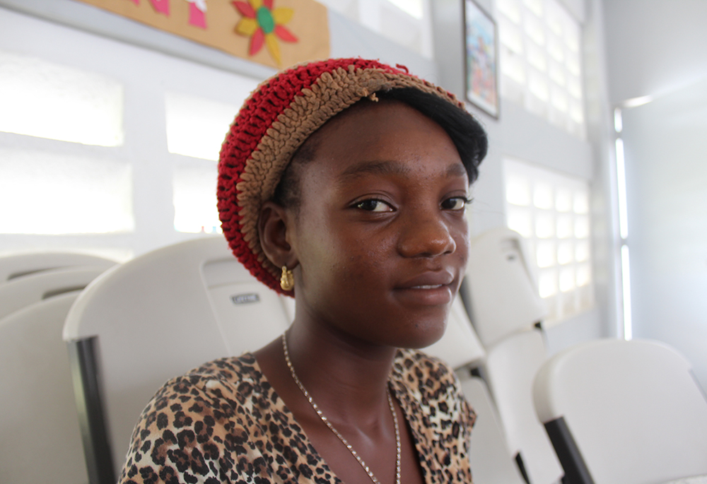 In September 2017, 15-year-old Prospélanda Aimé tried to cross the border between Haiti and the Dominican Republic with an older woman she said was her aunt. She ended up at Santa Teresita del Niño Jesús, a church-run shelter for potentially trafficked children and unaccompanied minors trying to cross the border. (GSR photo/Chris Herlinger)