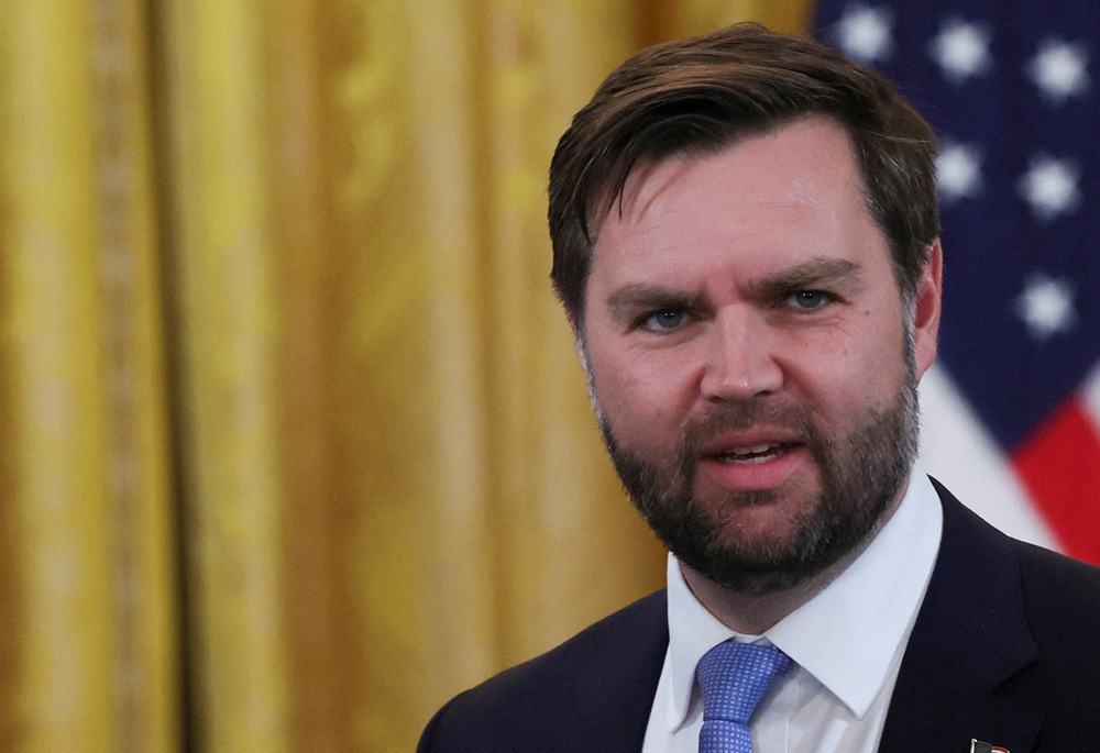 Vice President JD Vance attends a joint press conference in the East Room at the White House Feb. 4 in Washington. (OSV News/Reuters/Leah Millis)