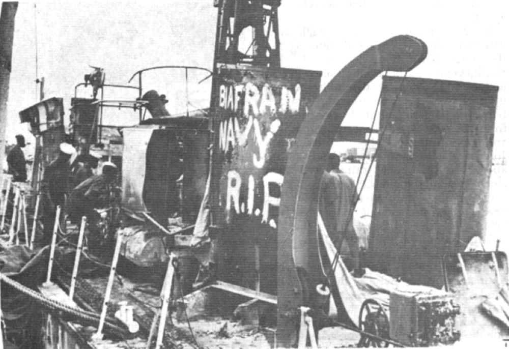 Nigerian patrol boat NNS Ibadan was captured at the declaration of independence of Biafra during Nigerian Civil War. The breakaway country lasted from 1967 to 1970. (Wikimedia Commons)