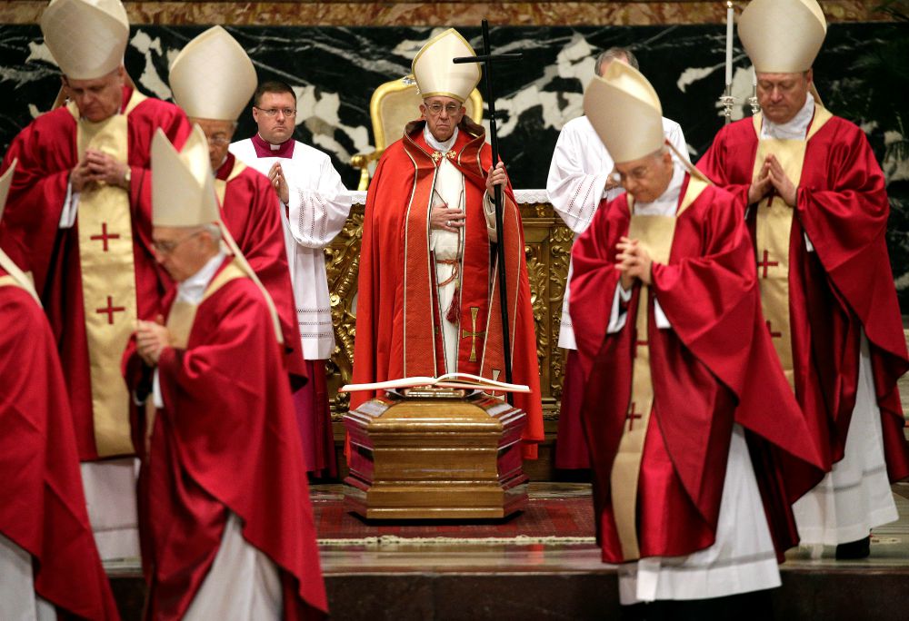 Francis at Bernard Law funeral