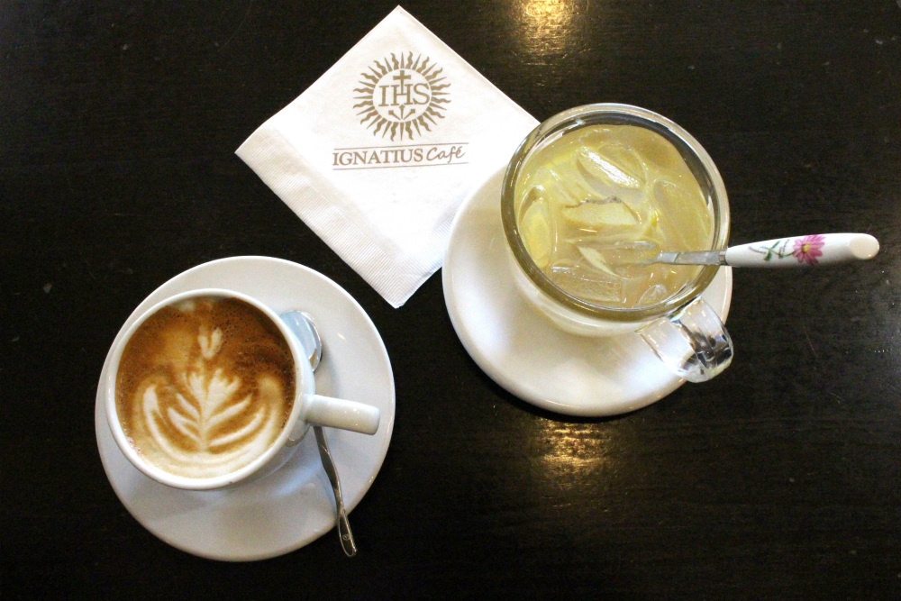 Ignatius Café at St. Agnes Korean Catholic Church in Los Angeles is known for its fresh coffee and lemon drinks. (Heather Adams)