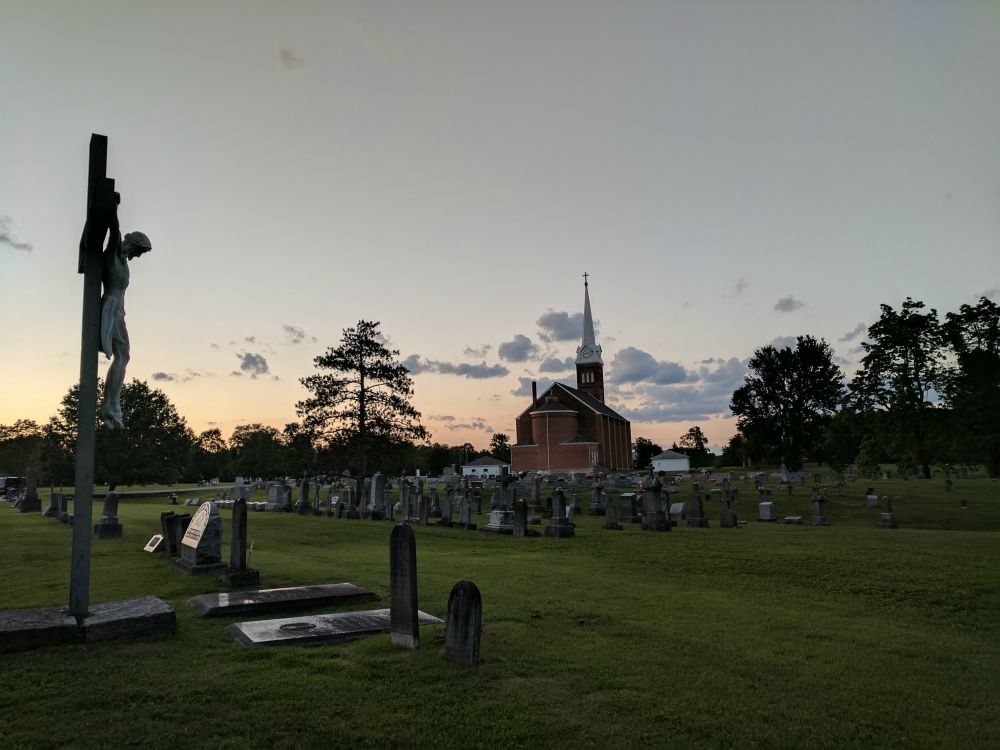 crucifix in cemetery