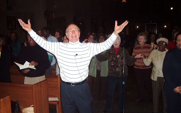 Deacon Norman Carroll at a mission and retreat at St. Matthew Church in Baltimore (Courtesy of Mary Moran)