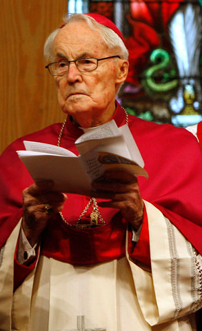 Auxiliary Bishop Timothy Lyne takes part in a 2009 ecumenical prayer service at St. Paul Chong Ha Sang Korean Catholic Mission in Des Plaines, Ill. (CNS/Catholic New World/Karen Callaway)