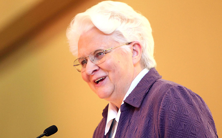 Franciscan Sr. Katarina Schuth in a 2012 CNS file photo (CNS/Natalie Battaglia, Catholic New World)