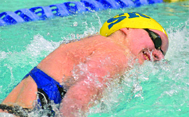 Swimmer Katie Ledecky will be among the US Catholics competing in the Rio Olympics. (CNS/Michael Hoyt)