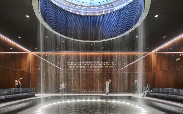 Architectural photograph of interior of Smithsonian National Museum of African American History and Culture, which opened Sept. 24, 2016. (Alan Karchmer/Smithsonian)