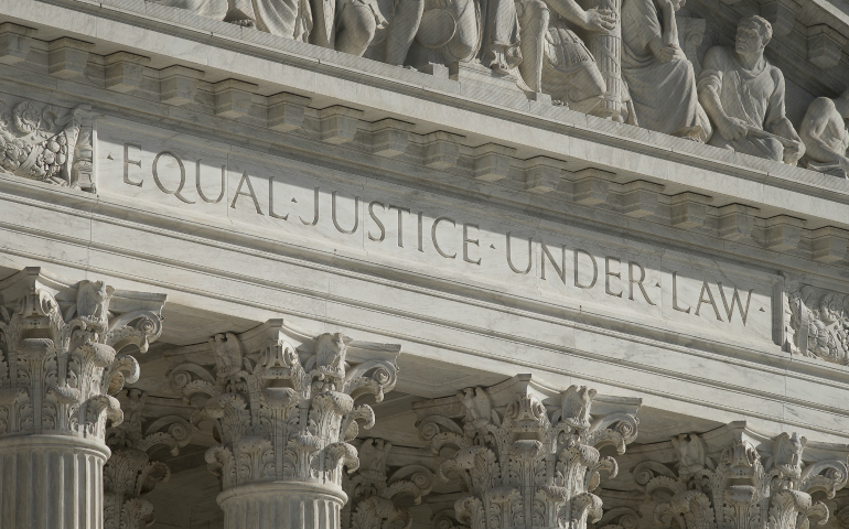 The U.S. Supreme Court in Washington is seen Jan. 31. The court sent a Texas death-row case back to lower courts March 28, saying the inmate's intellectual disability should prevent his execution. (CNS photo/Tyler Orsburn)