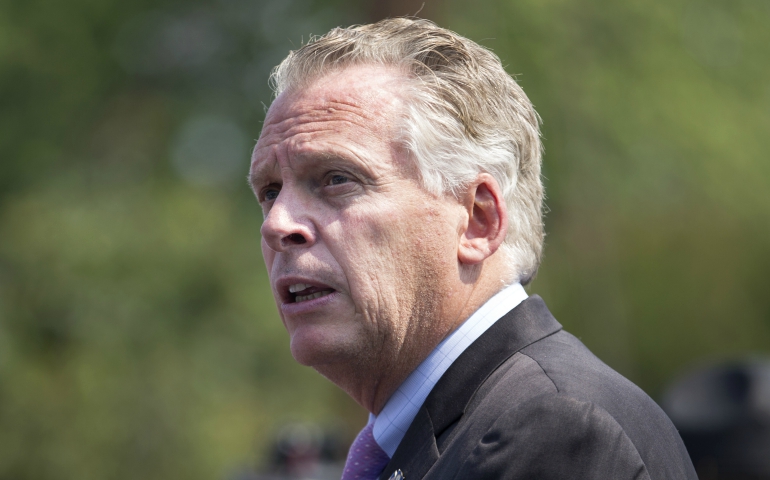 Virginia Gov. Terry McAuliffe in Alexandria, Va., June 14 (CNS/EPA/Michael Reynolds)