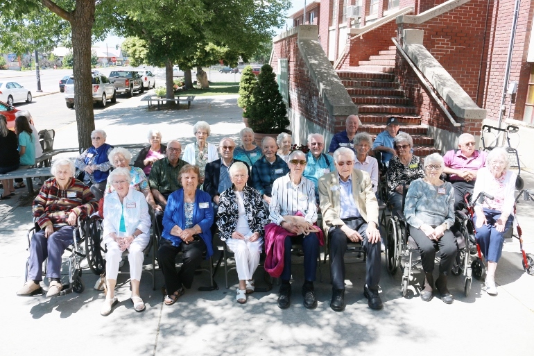 Nearly two dozen parishioners age 90 or older attended the recent fourth annual "birthday bash" for them at St. Mary Parish in Boise, Idaho. (Dan Appel)