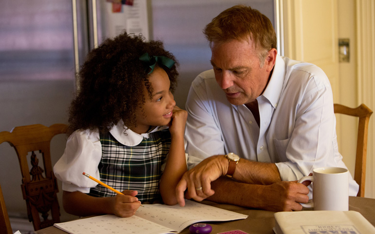 Kevin Costner and Jillian Estell in "Black or White" (CNS/Relativity)