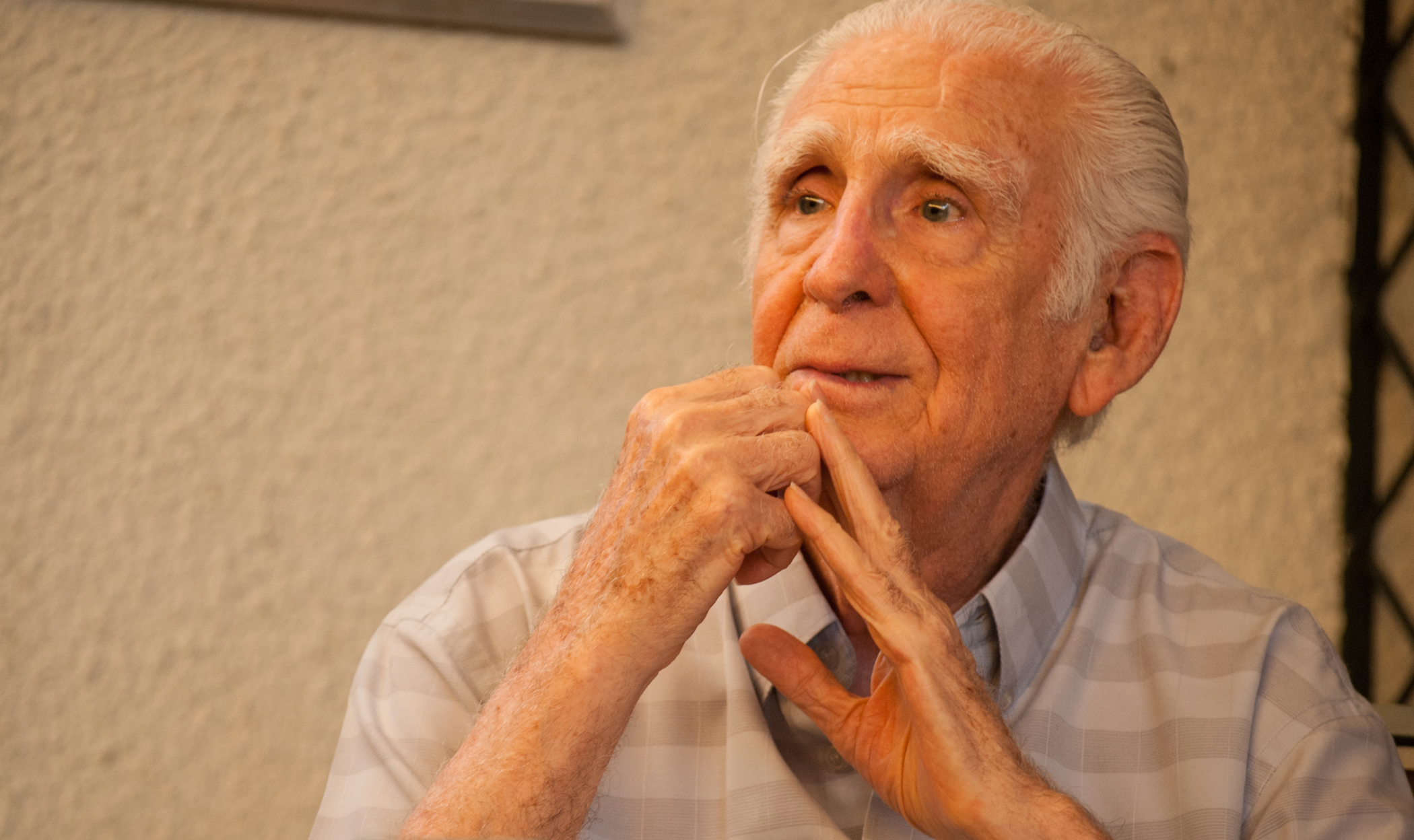 Fr. Fernando Cardenal in Managua, Nicaragua, on Nov. 5, 2014 (Tom Boswell) 