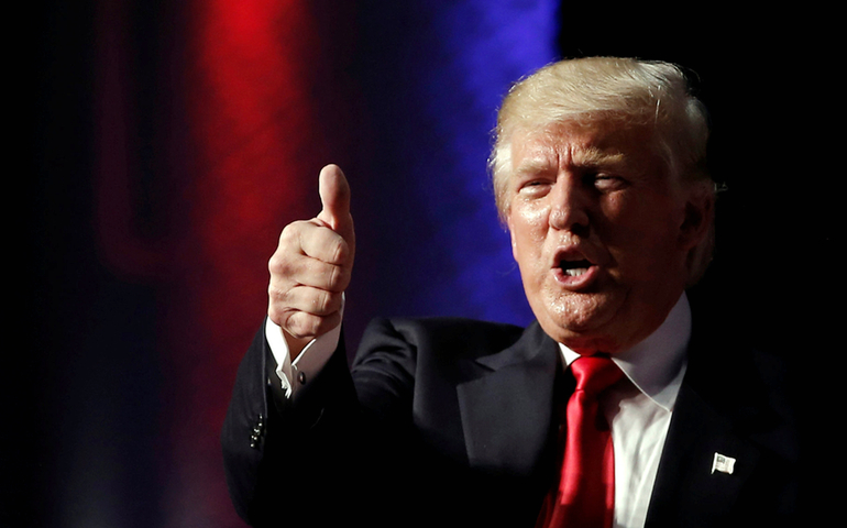 Donald Trump in Greenville, N.C., Sept. 6. (CNS/Mike Segar, Reuters)