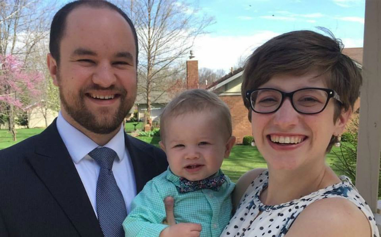 Christian Mocek with his son Simon and wife Gillian. (Provided photo)