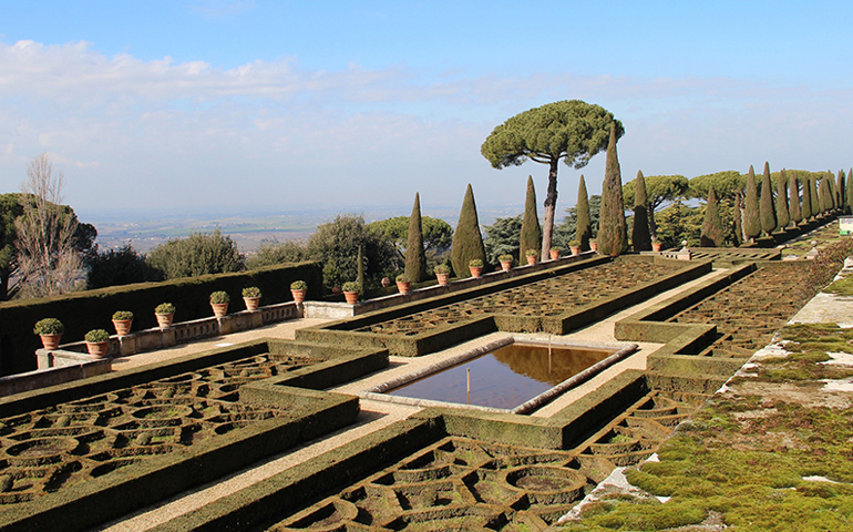 The gardens of Castel Gandolfo. Pope Francis is turning Castel Gandolfo into a museum for the public. (RNS/Josephine McKenna)