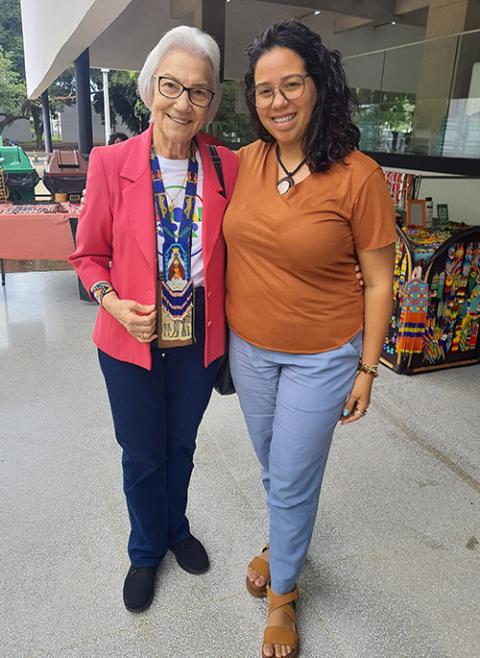 Rosa Paulina Henriquez with Scalabrinian Sr. Rosita Milesi (Courtesy of Rosa Henriquez)