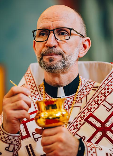 Artur Bubnevych, new bishop of Holy Protection of Mary Byzantine Catholic Eparchy of Phoenix (Jonathan Cabada)