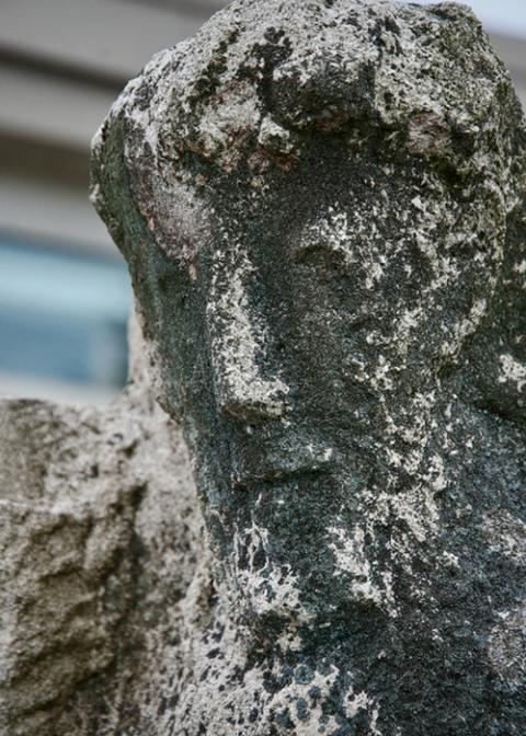 Sr. Joanne Marie Mascha's family donated a statue of St. Francis to the congregation after her death to commemorate her love of God’s creatures.  (GSR photo/Dan Stockman)