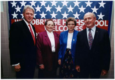 Michael Crosby and Bill Clinton