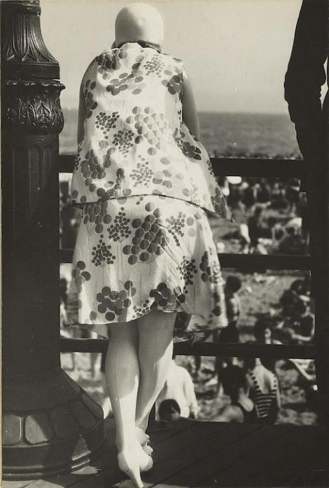 "Coney Island Boardwalk, 1929," gelatin silver print by Walker Evans (Wikimedia Commons/Getty Open Content Program, http://www.getty.edu/about/opencontentfaq.html)