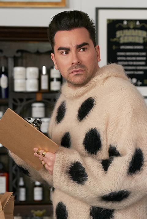 Daniel Levy as David in "Schitt's Creek" (Newscom/Album/CBS/Not A Real Company)