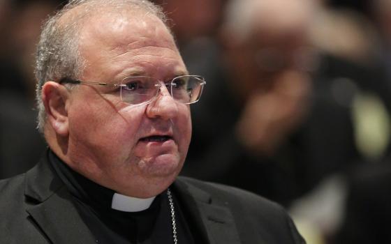 Miami Auxiliary Bishop Peter Baldacchino attends the U.S. Conference of Catholic Bishops' annual spring assembly in Fort Lauderdale, Florida, June 13, 2018. (CNS/Bob Roller)