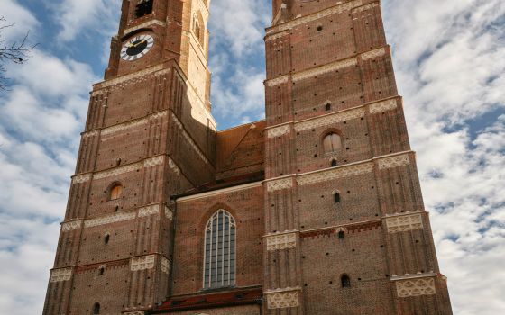 The facade of the Cathedral of Our Lady in Munich is pictured Jan. 22, 2021. (CNS photo/Dieter Mayr, KNA)