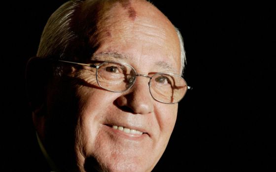 Soviet leader Mikhail Gorbachev smiles during a meeting in Washington Oct. 21, 2005.