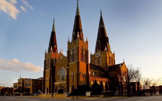 Holy Family Cathedral in downtown Tulsa, Okla.